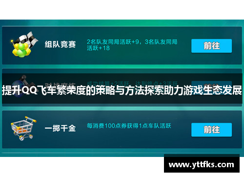 提升QQ飞车繁荣度的策略与方法探索助力游戏生态发展